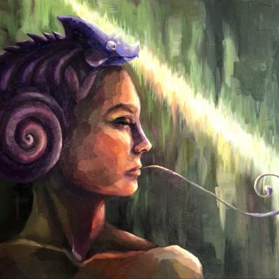 'Influencer' / 2021 / Oel / 50x70cm
