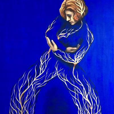 'Dance with Nature' / 2021 / Oel & Acryl / 100x60cm