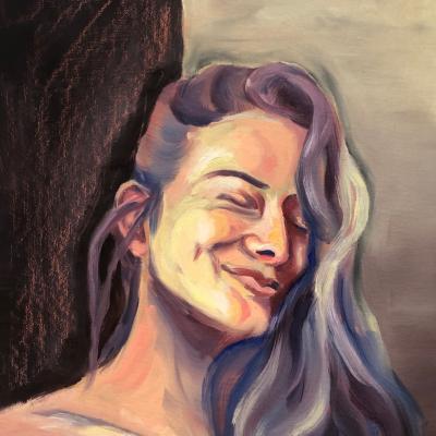 'anderswo' / 2021 / Oel / 50x40cm