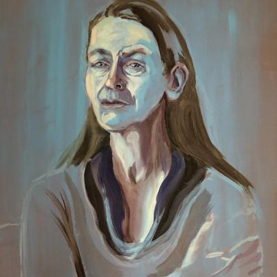 'nah' / 2021 / Oel / 70 x 50 cm